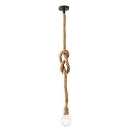 LUCE DESIGN Suspension E27 Rope 230V 150x10x10cm beige - I-ROPE-S1