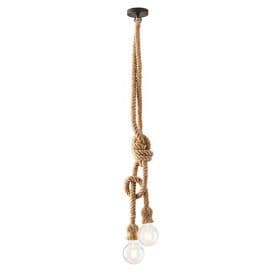 LUCE DESIGN Suspension E27 Rope 230V 150x10x10cm beige - I-ROPE-S2