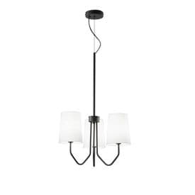 LUCE DESIGN Suspension E14 Sally 230V Ø50x150cm noir - I-SALLY-3-NER