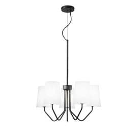 LUCE DESIGN Suspension E14 Sally 230V Ø60x150cm noir - I-SALLY-5-NER