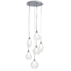 LUCE DESIGN Suspension G9 Skyline 230V 120x42x22,5cm transparrent - I-SKYLINE-S6