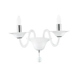 LUCE DESIGN Applique E14 Soffio 230V 47x36x30cm blanc - I-SOFFIO-APP