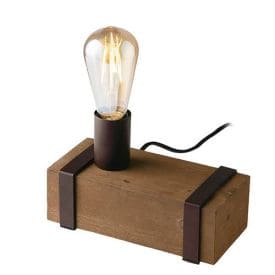 LUCE DESIGN Lampe de table E27 Texas 230V 22x10x14cm noir - I-TEXAS-L1