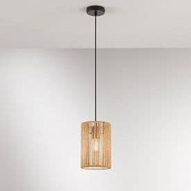 LUCE DESIGN Suspension E27 Tropikana 230V Ø18x177,5cm corde - I-TROPIKANA-S18