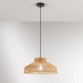 LUCE DESIGN Suspension E27 Tropikana 230V Ø46x173,5cm corde - I-TROPIKANA-S46