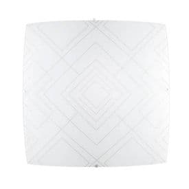 LUCE DESIGN Plafonnier E27 Vector 230V 50x50x7cm blanc - I-VECTOR-PL50