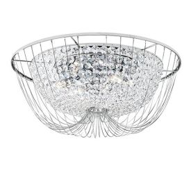 LUCE DESIGN Plafonnier E14 Vienna 230V 24x60x9cm chrome - I-VIENNA-PL60 CR