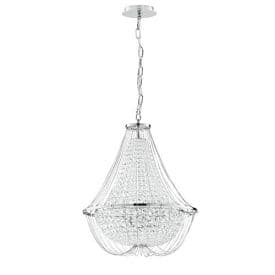 LUCE DESIGN Suspension E14 Vienna 230V 120x45x52cm chrome - I-VIENNA-S45 CR