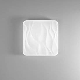 LUCE DESIGN Plafonnier LED Wave 230V 24W 2460lm CCT 43x43x8,5cm blanc - I-WAVE-PL43