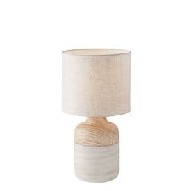 LUCE DESIGN Lampe de table E27 Woody 230V 22x41x41cm ivoire - I-WOODY-M