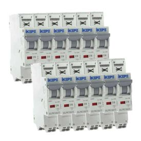 IKEPE Lot de 12 disjoncteurs 10A auto Ph+N courbe C 4.5kA 230V - IKE823296-L12