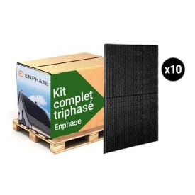 Kit solaire complet triphasé avec 10 panneaux solaires et micro-onduleur Enphase