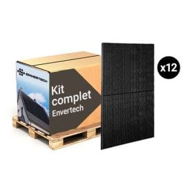 Kit solaire avec 12 panneaux photovoltaïques et micro-onduleur Envertech