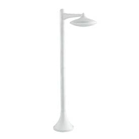 INTEC Potelet d'éclairage extérieur LED Alyson 230V 12W 1300lm 4000K 91x29cm blanc - LANT-ALYSON-P1 BCO