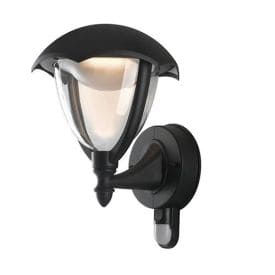 INTEC Applique LED Megan 230V 12W 1300lm 4000K 29x21x18,8cm noir - LANT-MEGAN-AP1A-S