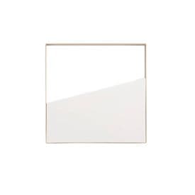 LUCE DESIGN Plafonnier LED Alba 230V 10W 1200lm CCT 40x40x3,5cm or blanc  - LED-ALBA-Q40