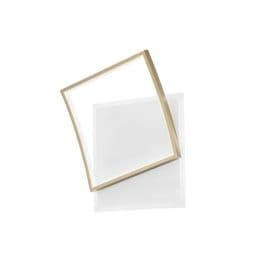 LUCE DESIGN Plafonnier LED Ayrton 230V 42W 5200lm CCT 42x37x10cm or - LED-AYRTON-Q42-ORO