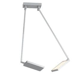 LUCE DESIGN Plafonnier LED Book 230V 18W 3640lm 3200K 85x15-200cm gris - LED-BOOK-PL-GR