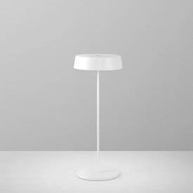 INTEC Lampe de table extérieure LED sur batterie Cocktail 230V 20,2W dimmable 192lm 3000K 29,5x12x12cm IP54 blanc - LED-COCKTAIL-BCO