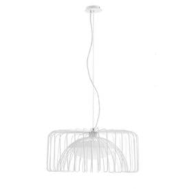 LUCE DESIGN Suspension LED Cougar 230V 24W 2740lm 4000K Ø50x120cm blanc - LED-COUGAR-BCO