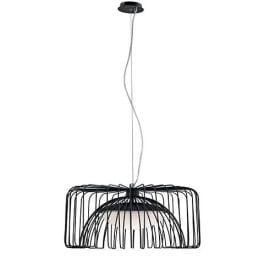 LUCE DESIGN Suspension LED Cougar 230V 24W 2740lm 4000K Ø50x120cm noir - LED-COUGAR-NERO