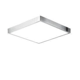 INTEC Plafonnier LED Domo 230V 24W 2700lm 4000K 24x24x2,4cm chrome - LED-DOMO-Q24