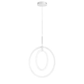 LUCE DESIGN Suspension LED Halo 230V 50W 7300lm 4000K Ø50,8x120cm blanc - LED-HALO-S51