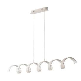 LUCE DESIGN Suspension LED Helix 230V 30W 2520lm 4000K 120x125x13,5cm blanc argent  - LED-HELIX-S6 BCO