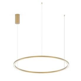 LUCE DESIGN Suspension LED Hoop 230V 60W 9000lm CCT Ø120x150cm or - LED-HOOP-S120-ORO