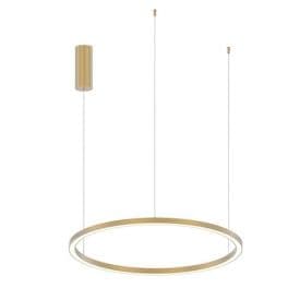 LUCE DESIGN Suspension LED Hoop 230V 40W 6000lm CCT Ø80x150cm or - LED-HOOP-S80-ORO