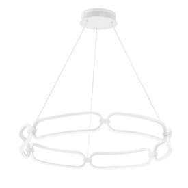 LUCE DESIGN Suspension LED Infinity 230V 49W 4400lm 4000K Ø58x120cm blanc - LED-INFINITY-S60