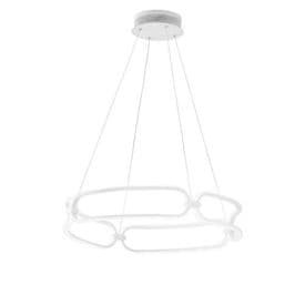 LUCE DESIGN Suspension LED Infinity 230V 61,5W 5530lm 4000K Ø78x120cm blanc - LED-INFINITY-S80