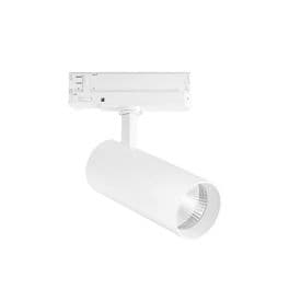 INTEC Projecteur pour rail LED Jet 230V 30W 3235lm CCT Ø7x17cm blanc - LED-JET-W-30