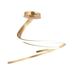 LUCE DESIGN Plafonnier LED Kinetic 230V 40W 5440lm CCT Ø60x58cm or - LED-KINETIC-PL-ORO