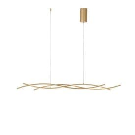 LUCE DESIGN Suspension LED Kinetic 230V 40W 5100lm CCT 105x117,2x6cm or - LED-KINETIC-S-ORO