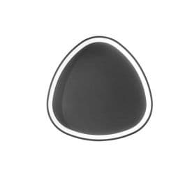 LUCE DESIGN Plafonnier LED Klapton 230V 58W 8360lm CCT 58x58x7cm noir - LED-KLAPTON-PL65-NER