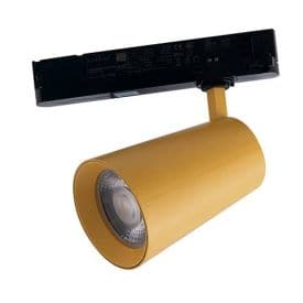 INTEC Projecteur pour rail LED Kone 230V 24W 2365lm 4000K 22,4x13x8cm jaune - LED-KONE-GIA-24M