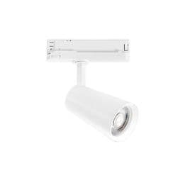 INTEC Projecteur pour rail LED Kone 230V 24W 2365lm 3000K 22,4x13x8cm blanc - LED-KONE-W-24C