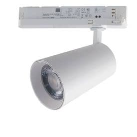 INTEC Projecteur pour rail LED Kone 230V 30W 2760lm 3000K 24,5x15x10cm blanc - LED-KONE-W-30FM