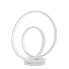 LUCE DESIGN Lampe de table LED Lieve 230V 15W 2340lm CCT Ø18x31,6cm blanc - LED-LIEVE-L-BCO