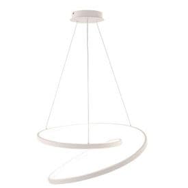 LUCE DESIGN Suspension LED Lieve 230V 30W 4000lm CCT Ø40x150cm blanc - LED-LIEVE-S-BCO