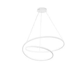 LUCE DESIGN Suspension LED Lieve 230V 60W 8000lm CCT Ø80x150cm blanc - LED-LIEVE-S80-BCO