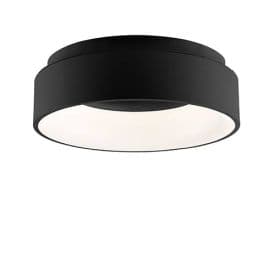 LUCE DESIGN Plafonnier LED Noah 230V 40W 5600lm CCT Ø45x45cm noir - LED-NOAH-PL45-NER