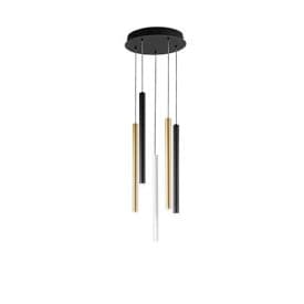 LUCE DESIGN Suspension LED Pype 230V 35W 2350lm CCT Ø2,5x200cm multicolore - LED-PYPE-S5-MULT