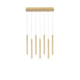 LUCE DESIGN Suspension LED Pype 230V 35W 3290lm CCT Ø2,5x200cm or - LED-PYPE-SQ7-ORO