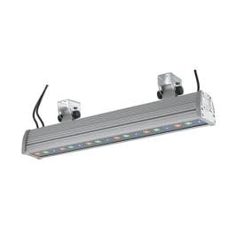 INTEC Projecteur LED Wallwasher 230V 2W dimmable RGB 8,55x56,5x15,4cm aluminium - LED-WALLWASHER-18