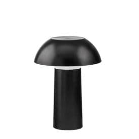 LUCE DESIGN Lampe de table LED sur batterie Mikes 230V 4,5W dimmable 300lm CCT 21x16x16cm noir - LEDT-MYKES-BLACK