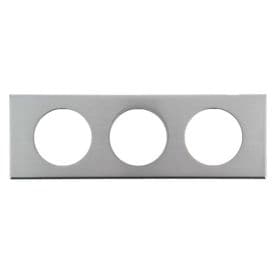 LEGRAND Céliane Plaque - Métal - 3 postes 71mm Inox brossé