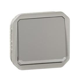 LEGRAND Plexo Interrupteur va et vient à témoin lumineux à composer étanche gris IP55 - 069512L