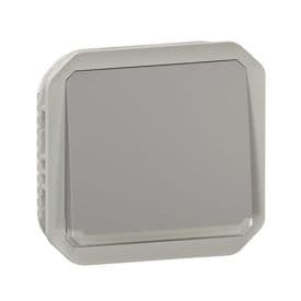 LEGRAND Plexo Bouton poussoir à voyant lumineux à composer étanche gris IP55 - 069542L